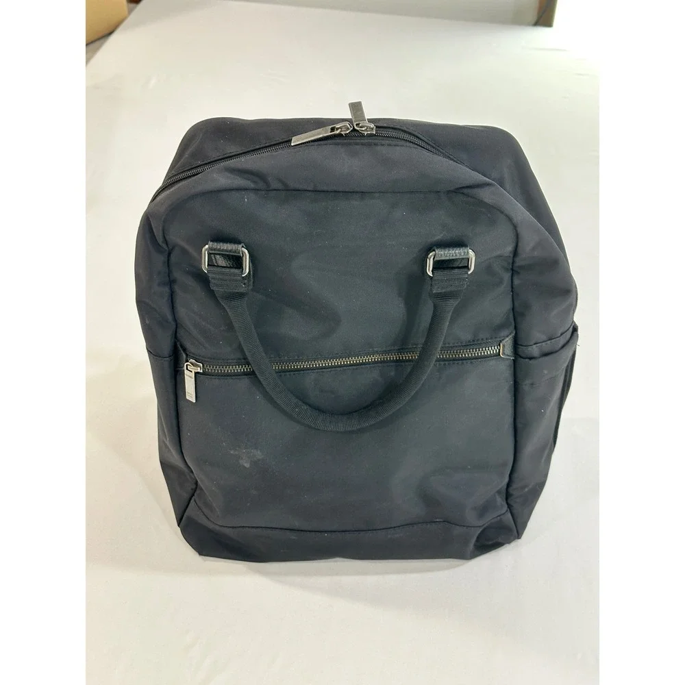 Open Story Commuter Backpack Black Nylon Laptop Bag Travel Work School Unisex